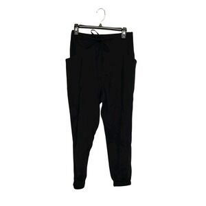 Elodie Womens Black Drawstring Elastic Waist Jogger Pants Size Medium‎ NEW
